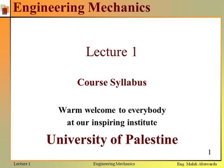 Engineering Mechanics