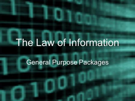 General Purpose Packages