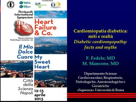 Cardiomiopatia diabetica: miti e realtà