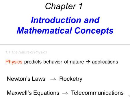 Introduction and Mathematical Concepts