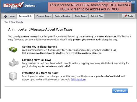 An Important Message About Your Taxes You could get more money back this year if you were affected by the economy or a natural disaster. We’ll make it.