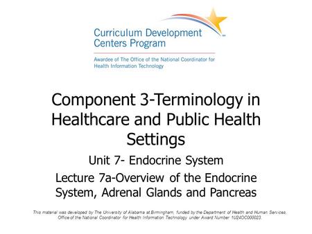 Component 3-Terminology in Healthcare and Public Health Settings