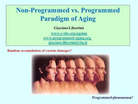 Non-Programmed vs. Programmed