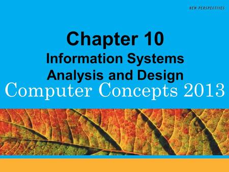 Chapter 10 Information Systems Analysis and Design