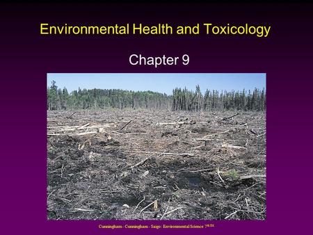 Environmental Health and Toxicology