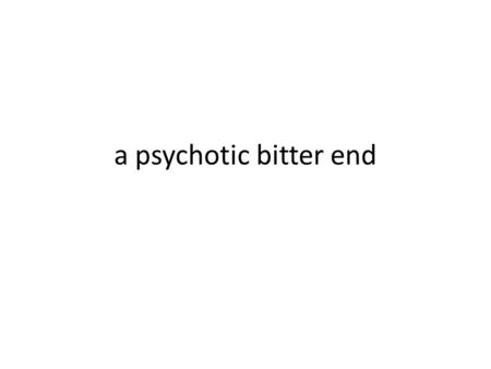 A psychotic bitter end.  othkosplash.shtm Look at the timeline of Rothkos life and work. Can you provide a rationale.