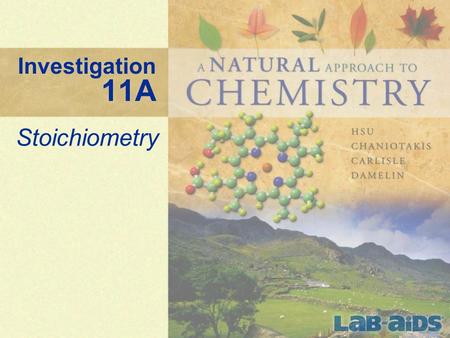 Investigation 11A Stoichiometry. 2 Investigation 11A: Stoichiometry If your doctor did not tell you how much of a medication you need to take, you could.