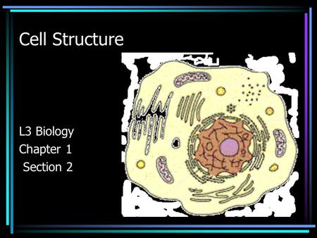 L3 Biology Chapter 1 Section 2