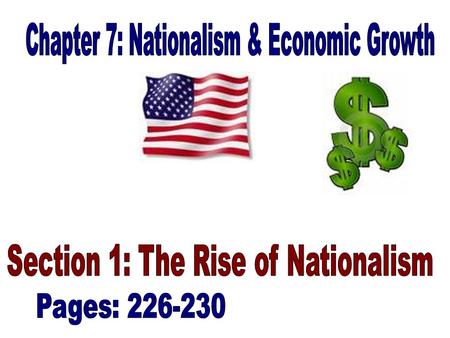 Much of the new national pride (love to be an American) in the United States sprang from the country’s success in the War of 1812. –Americans celebrated.