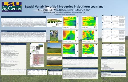 Nutrient and sediment runoff are major contributors to non-point source pollution of Louisiana bayous. Yet the dynamics of runoff are often site specific.