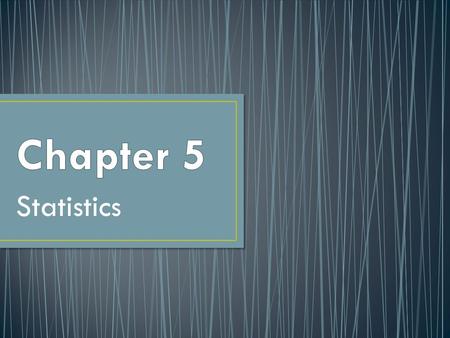 Statistics. Population Data: Including data from ALL people or items with the characteristic one wishes to understand. Sample Data: Utilizing a set.