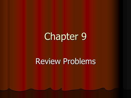 Chapter 9 Review Problems. Problem #1 Jack is taking Math 110 this semester and wants to evaluate his progress using data from quizzes he has taken so.