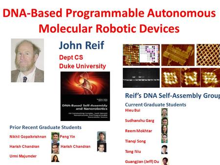 DNA-Based Programmable Autonomous Molecular Robotic Devices