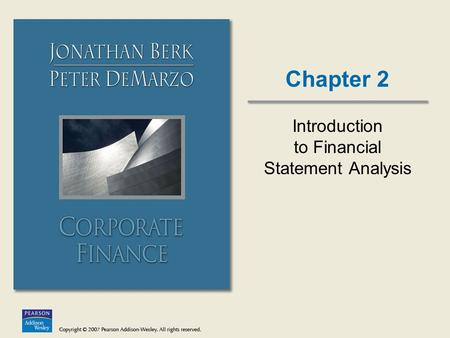 Introduction to Financial Statement Analysis