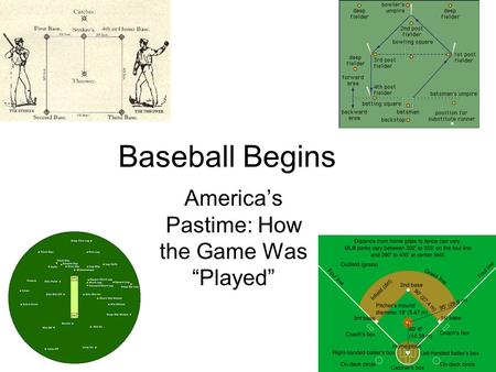 America’s Pastime: How the Game Was “Played”