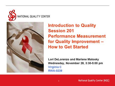 An Introduction to Performance Measurement for Quality Improvement