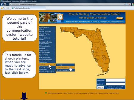 Welcome to the Second Tutorial Welcome to the second part of this communication system website tutorial! This tutorial is for church planters. When you.