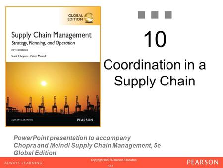 Coordination in a Supply Chain