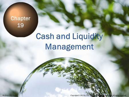 Cash and Liquidity Management