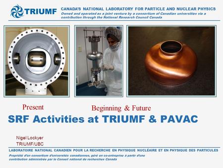 SRF Activities at TRIUMF & PAVAC