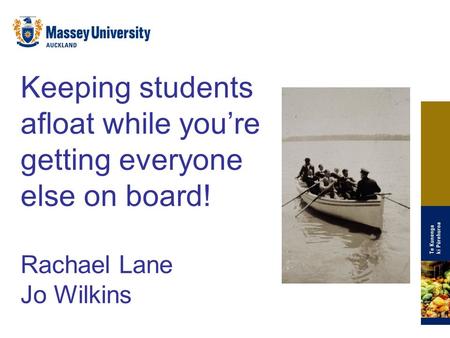 Keeping students afloat while you’re getting everyone else on board!