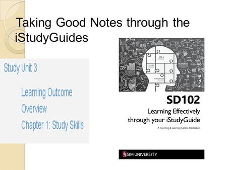 Taking Good Notes through the iStudyGuides. Reading Skimming involves going over a text quickly to get the general idea of its contents and to gain a.