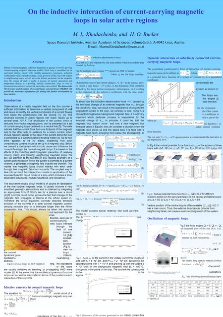 Dynamic interaction of inductively connected current- carrying magnetic loops. The generalized ponderomotive force of interaction of current - carrying.