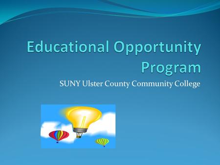 Educational Opportunity Program