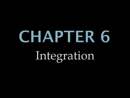 Integration. Antiderivatives and Indefinite Integration.