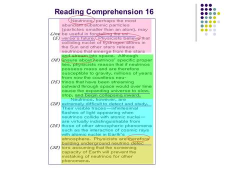 Reading Comprehension 16