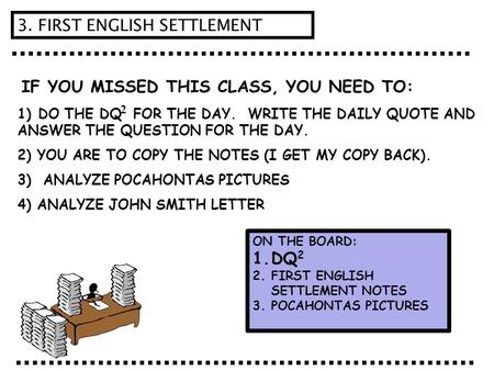 3. FIRST ENGLISH SETTLEMENT