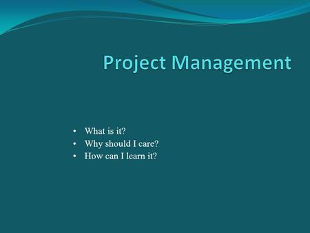 What is it? Why should I care? How can I learn it?