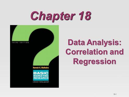 Data Analysis: Correlation and Regression