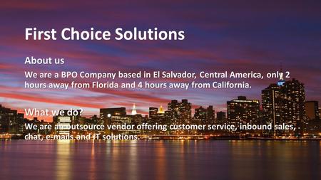 First Choice Solutions