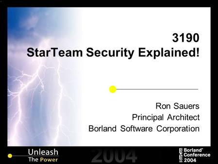 3190 StarTeam Security Explained!