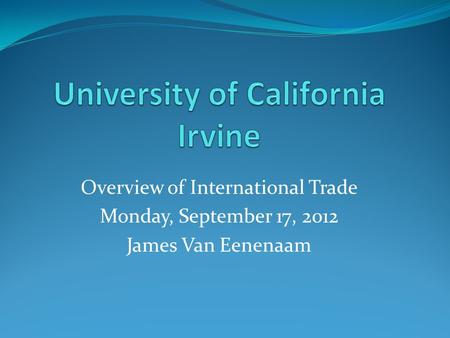 University of California Irvine