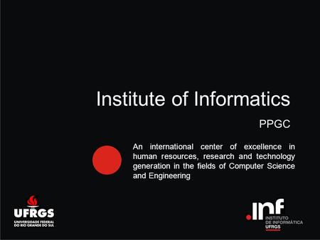 Título do capítulo An international center of excellence in human resources, research and technology generation in the fields of Computer Science and Engineering.