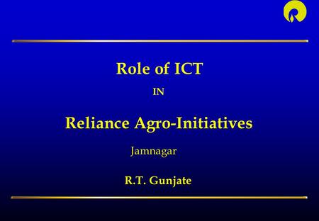 Reliance Agro-Initiatives