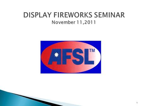 DISPLAY FIREWORKS SEMINAR November 11,2011 1. Stack Test Requirement 3-2.3.2 Shipping cartons stacked to a minimum height of 3 meter (10 feet) must remain.