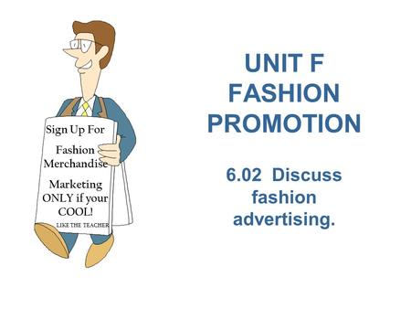 UNIT F FASHION PROMOTION