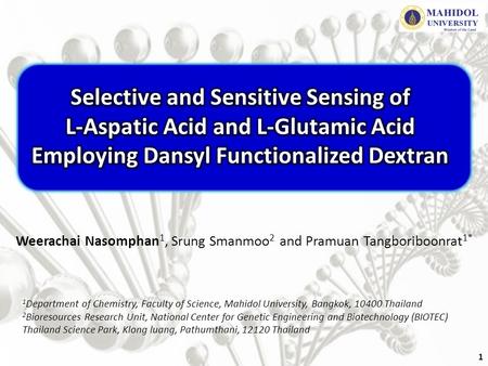 Selective and Sensitive Sensing of