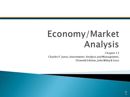 Economy/Market Analysis