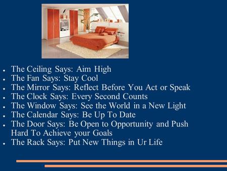 The Ceiling Says: Aim High