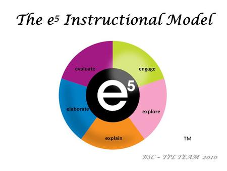 The e5 Instructional Model