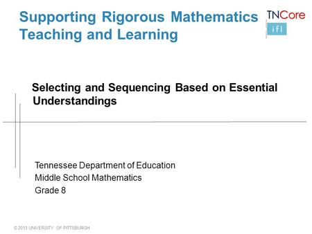 Supporting Rigorous Mathematics Teaching and Learning