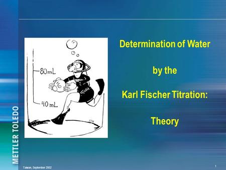 Determination of Water by the Karl Fischer Titration: