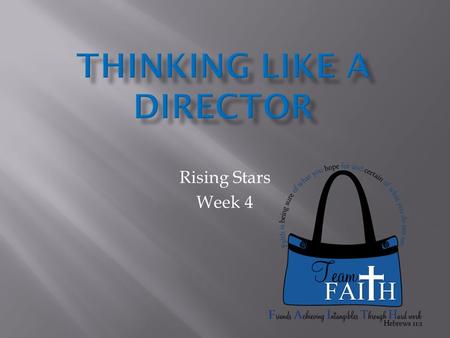 Thinking Like a Director