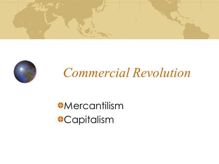 Commercial Revolution