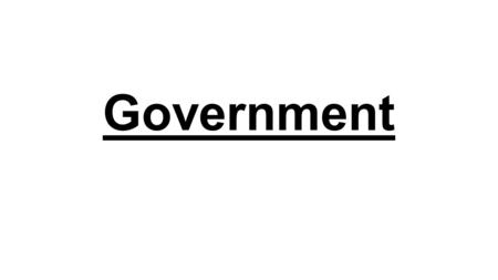 Government.