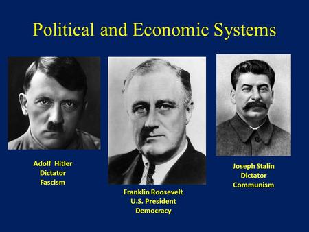 Political and Economic Systems